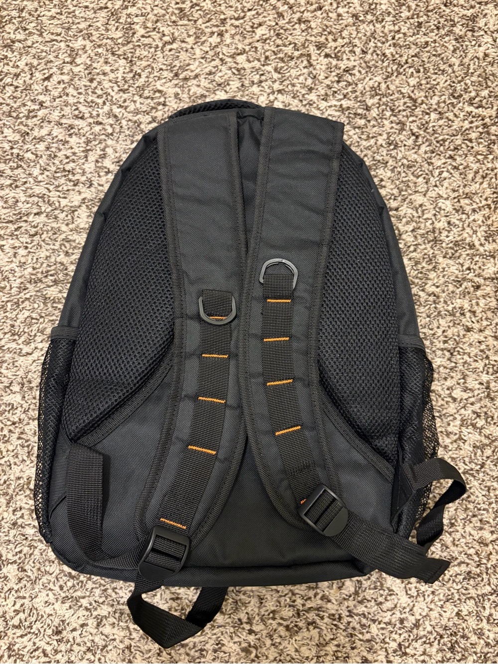 Harley-Davidson Black & Gray Backpack with Orange Piping - Picture 3 of 7